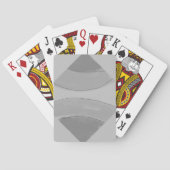 シンプルカスタムBLACK mandala monogramあなたの名前を追加 トランプ (裏面)