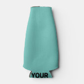 シンプルカスタムBLACK mandala monogramあなたの名前を追加 ボトルクーラー (正面)