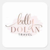 シンプルカスタムBusiness独自のロゴを追加 スクエアシール (正面)