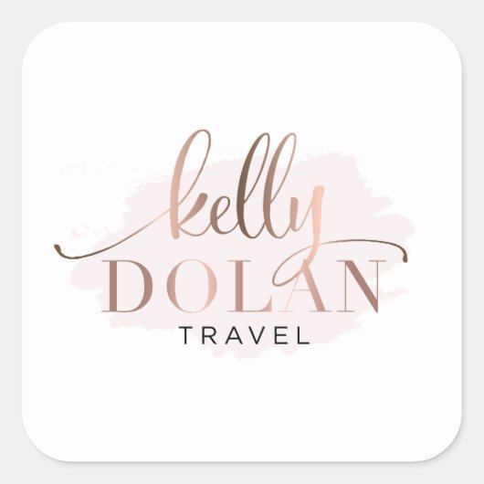 シンプルカスタムBusiness独自のロゴを追加 スクエアシール (正面)