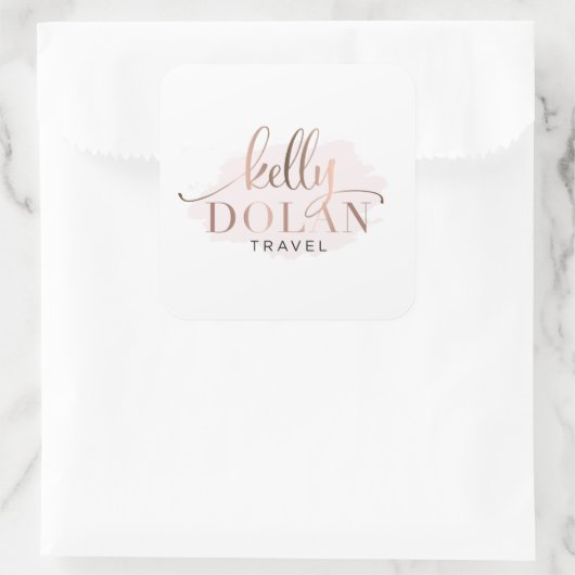 シンプルカスタムBusiness独自のロゴを追加 スクエアシール (バッグ)