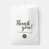 シンプルカスタムBusiness Logoありがとう フェイバーバッグ (正面)