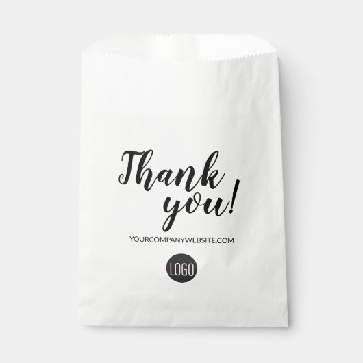 シンプルカスタムBusiness Logoありがとう フェイバーバッグ (正面)