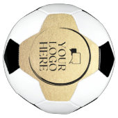 シンプルカスタムClean business金ゴールドロゴはこちら サッカーボール (回転)