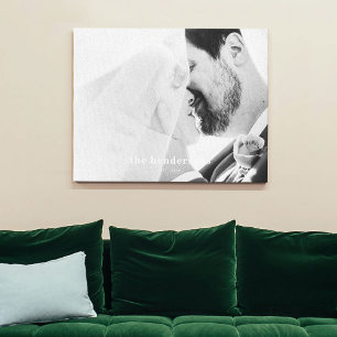 シンプルカスタムFamily Photo Canvas Print キャンバスプリント