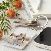 シンプルカスタムFamily Photo & Name Acrylic Keychain キーホルダー (正面右)