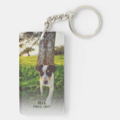 シンプルカスタムFamily Photo & Name Acrylic Keychain キーホルダー (裏面)