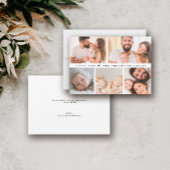 シンプルカスタムPhoto Collage Baby Shower サンキューカード