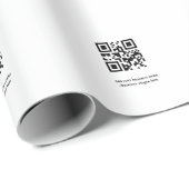 シンプルカスタムQRコードにより、Roという名前のロゴが追加さクラシックれます。 ラッピングペーパー (ロールコーナー)