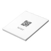 シンプルカスタムQRコード名を追加するロゴクラシックRo ノートパッド (回転)