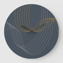 シンプルカッコいいモダンエレガントトレンディーイラストレーション ラージ壁時計