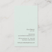 シンプルカップケーキベーカリーパティシシェフケータリング 名刺 (裏面)