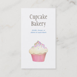 シンプルカップケーキベーカリーパティシシェフケータリング 名刺