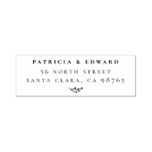シンプルカップルネーム&スパ素朴グ差出人住所 セルフインキングスタンプ (デザイン)