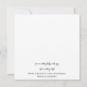 シンプルカップルモダン写真広場 セーブザデート (裏面)