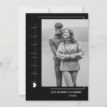 シンプルカップル写真ホリデーカード