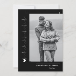 シンプルカップル写真ホリデーカード シーズンカード