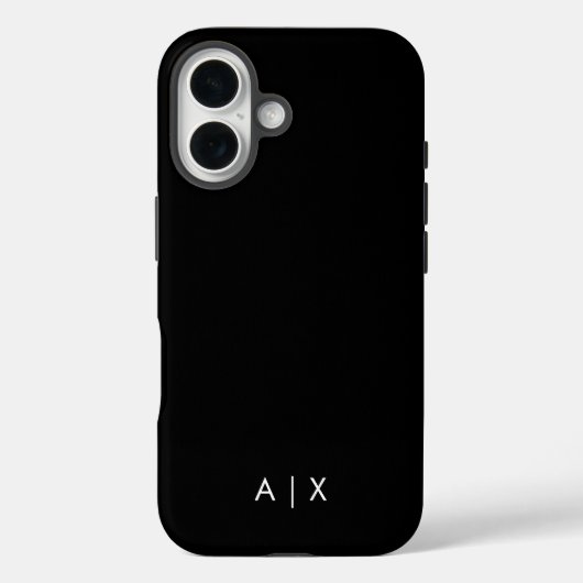 シンプルカップル名モノグラムの Case-Mate iPhoneケース (裏面)