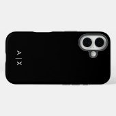 シンプルカップル名モノグラムの Case-Mate iPhoneケース (裏面 (横))