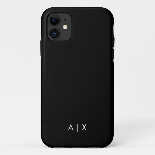 シンプルカップル名モノグラムの Case-Mate iPhoneケース (裏面)