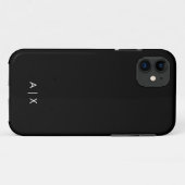 シンプルカップル名モノグラムの Case-Mate iPhoneケース (裏面(横))