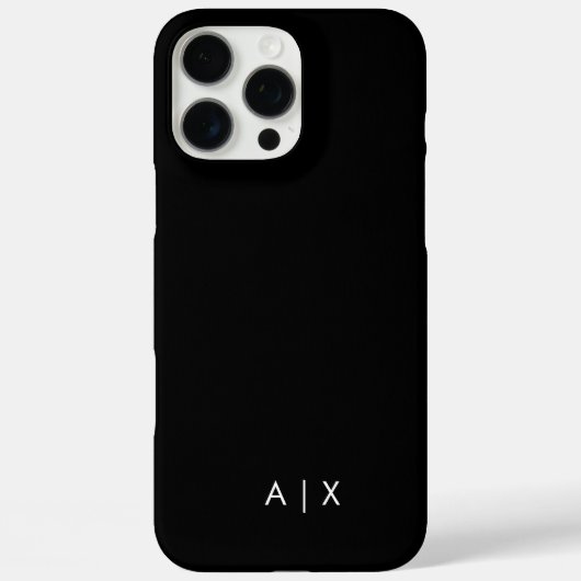 シンプルカップル名モノグラムの Case-Mate iPhoneケース (裏面)