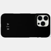シンプルカップル名モノグラムの Case-Mate iPhoneケース (裏面 (横))