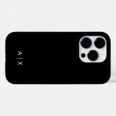 シンプルカップル名モノグラムの Case-Mate iPhoneケース (裏面 (横))