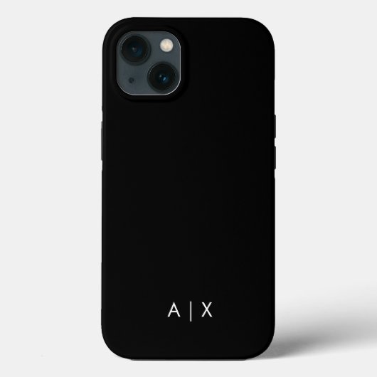 シンプルカップル名モノグラムの Case-Mate iPhoneケース (裏面)