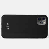 シンプルカップル名モノグラムの Case-Mate iPhoneケース (裏面(横))