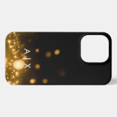 シンプルカップル名モノグラムの iPhoneケース (裏面横)