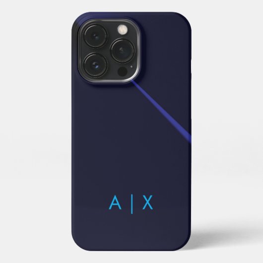 シンプルカップル名モノグラムの iPhoneケース (裏面)