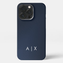 シンプルカップル名モノグラムの iPhone 13 PROケース