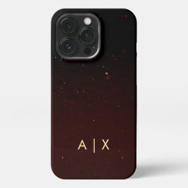 シンプルカップル名モノグラムの iPhone 13 PROケース