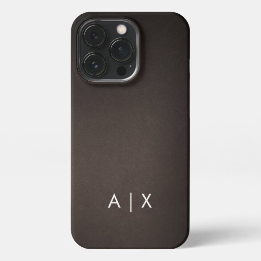 シンプルカップル名モノグラムの iPhoneケース (裏面)