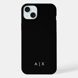 シンプルカップル名モノグラムの iPhone 15 PLUSケース