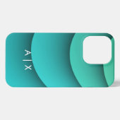 シンプルカップル名モノグラムの iPhoneケース (裏面横)