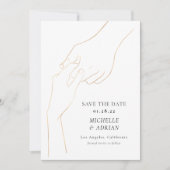 シンプルカップル結婚ズ セーブザデート (正面)