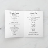 シンプルカトリック質量結婚式 プログラム冊子 カード (内部)