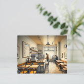 シンプルカフェインSan Francisco Mag ポストカード (スタンド正面)