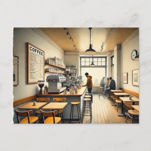 シンプルカフェインSan Francisco Mag ポストカード (正面)