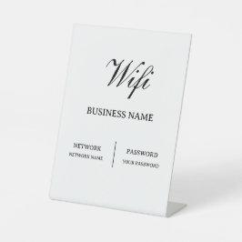シンプルカフェWifiパスワード 台座サイン