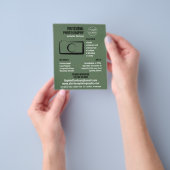 シンプルカメラアイコン、写真家、写真撮影の採用 チラシ (手)