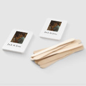 シンプルカラフルの追加ミニマル名写真文字の顧客 ハンドファン (組立なし)