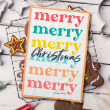 シンプルカラフルエレガントオレンジメリー