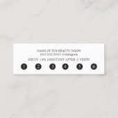 シンプルカラフルエレガント白テクスチャパステル ロイヤリティカード (裏面)