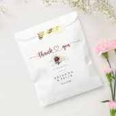 シンプルカラフルクラシックフローラありがとうご結婚ざう フェイバーバッグ (封をした状態)