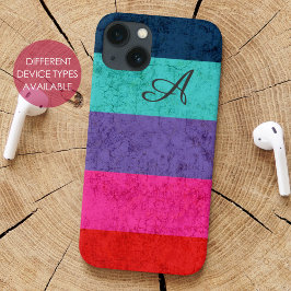 シンプルカラフルストライプ模様 iPhone 13ケース