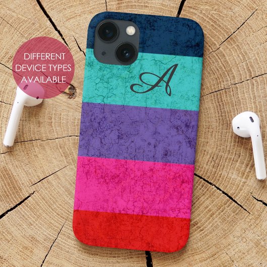 シンプルカラフルストライプ模様 Case-Mate iPhoneケース