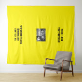 シンプルカラフルスパークルグリッターパターン名の追加 タペストリー (インサイチュ(横))